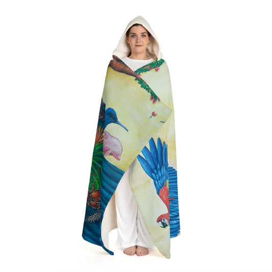 Hooded Sherpa Blanket - Natural Mind