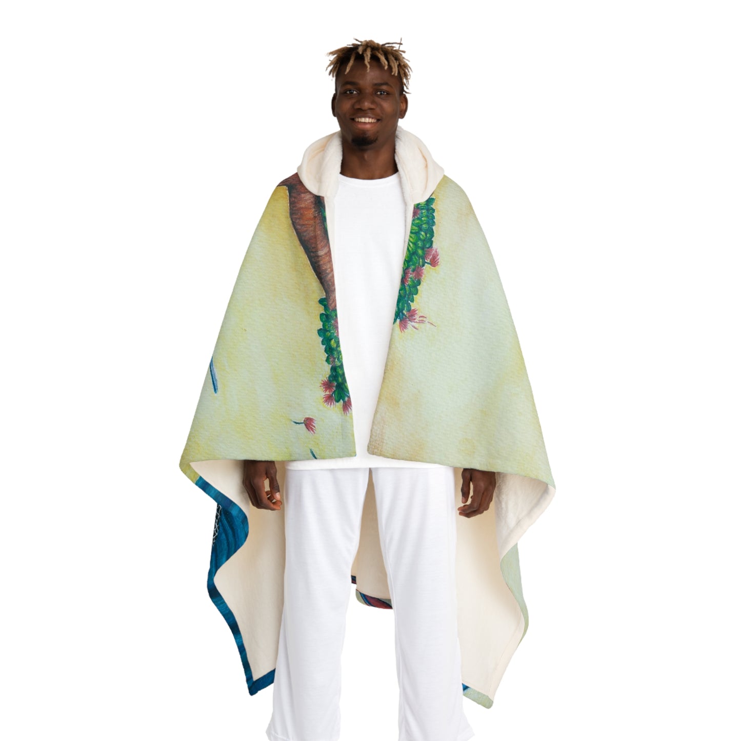 Hooded Sherpa Blanket - Natural Mind