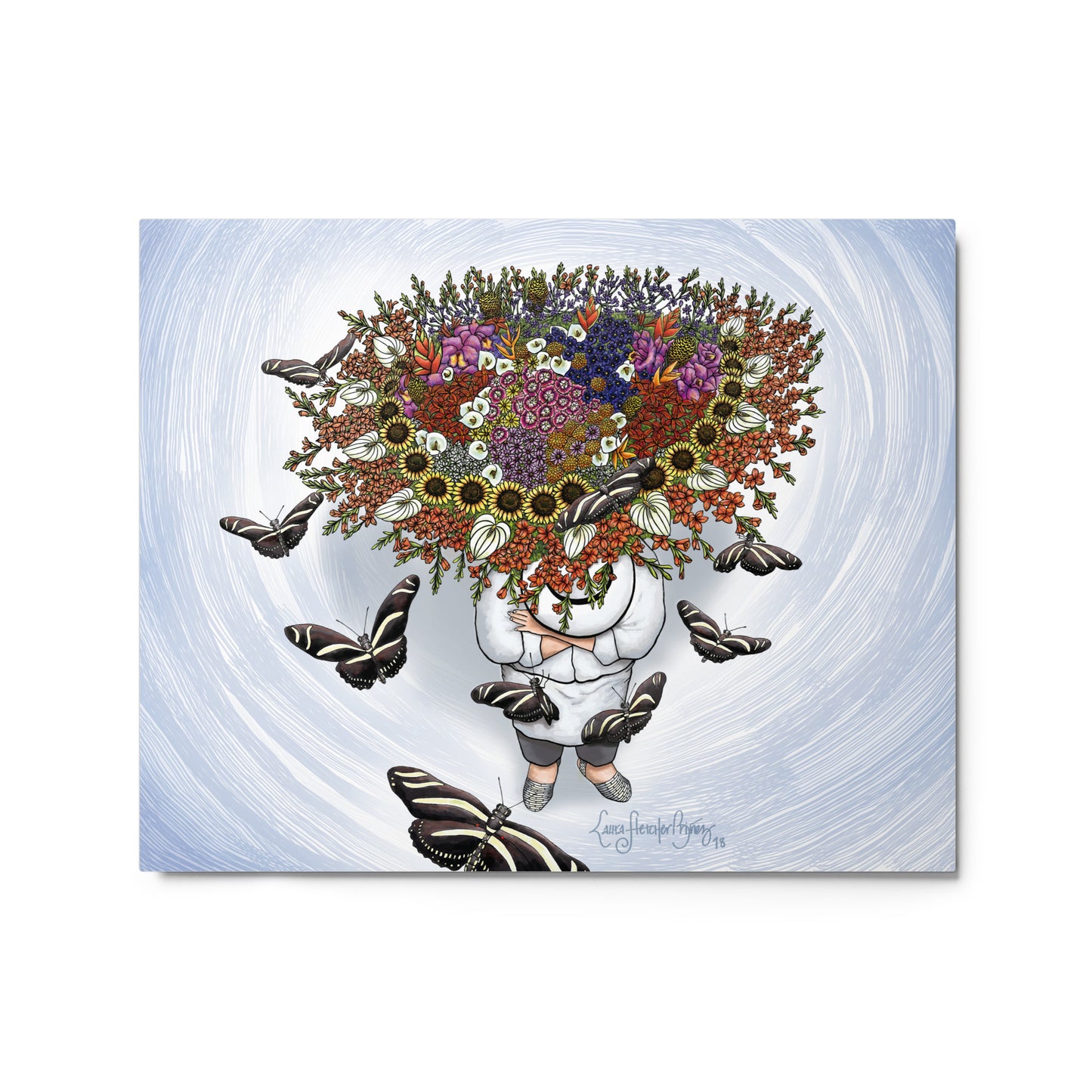 The Magic of the Silletero - Colombian Artwork Metal prints