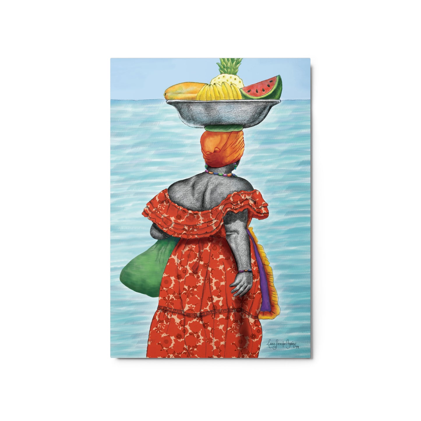 Palenquera - Colombian Artwork Metal print