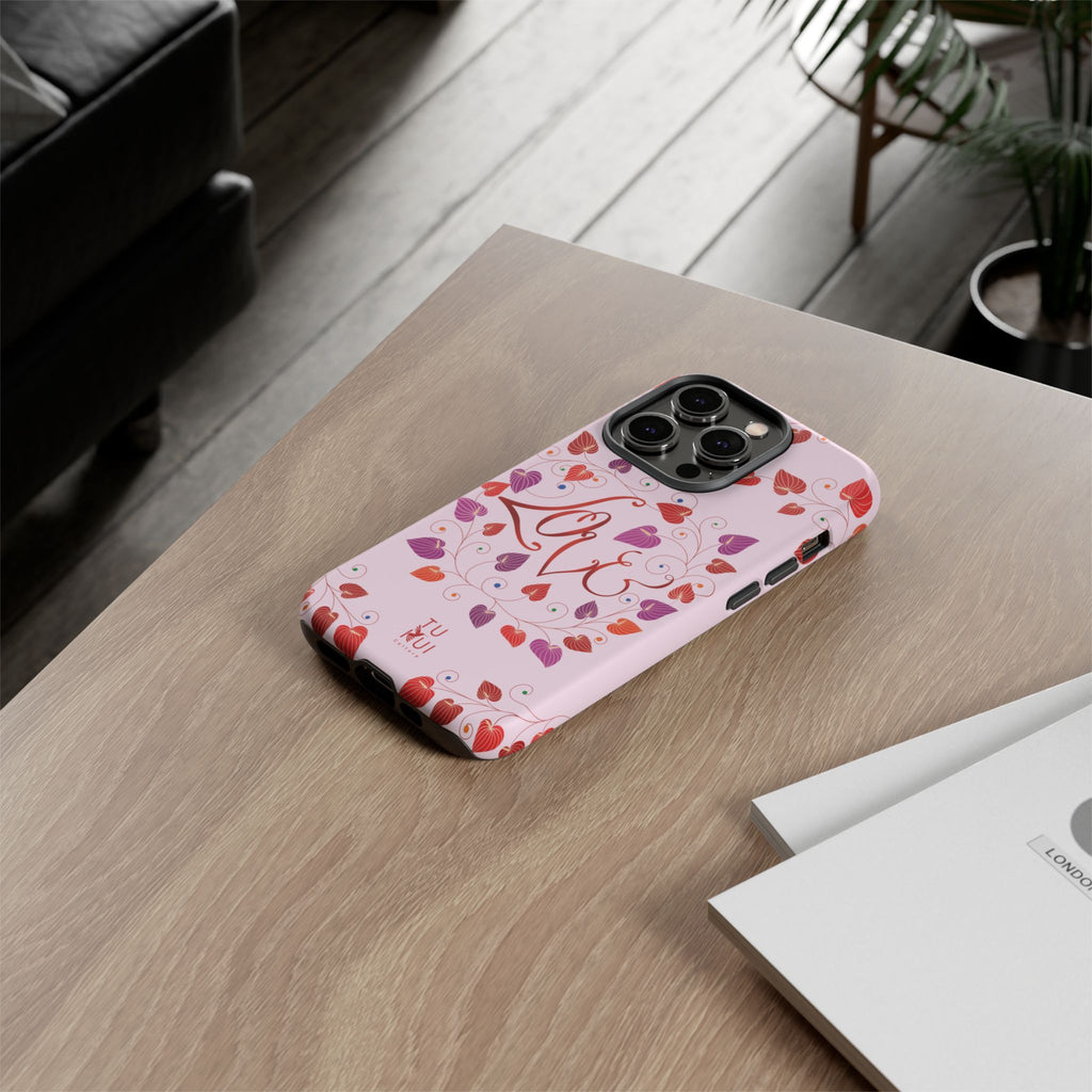 Phone Case - 'Love' Lettering Illustration