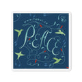 Peace Die-Cut Magnet — Hummingbird Floral Fridge Décor