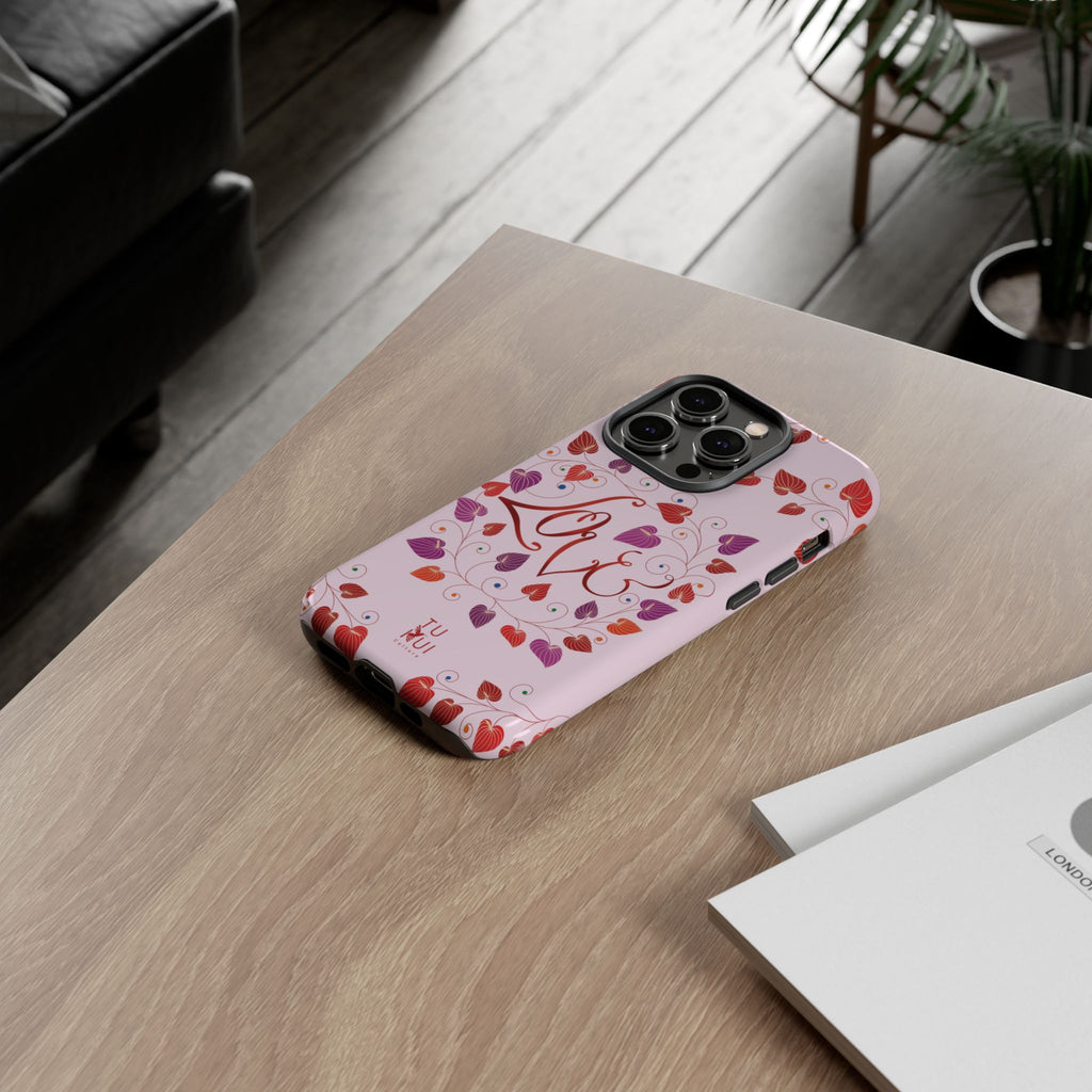 Phone Case - 'Love' Lettering Illustration