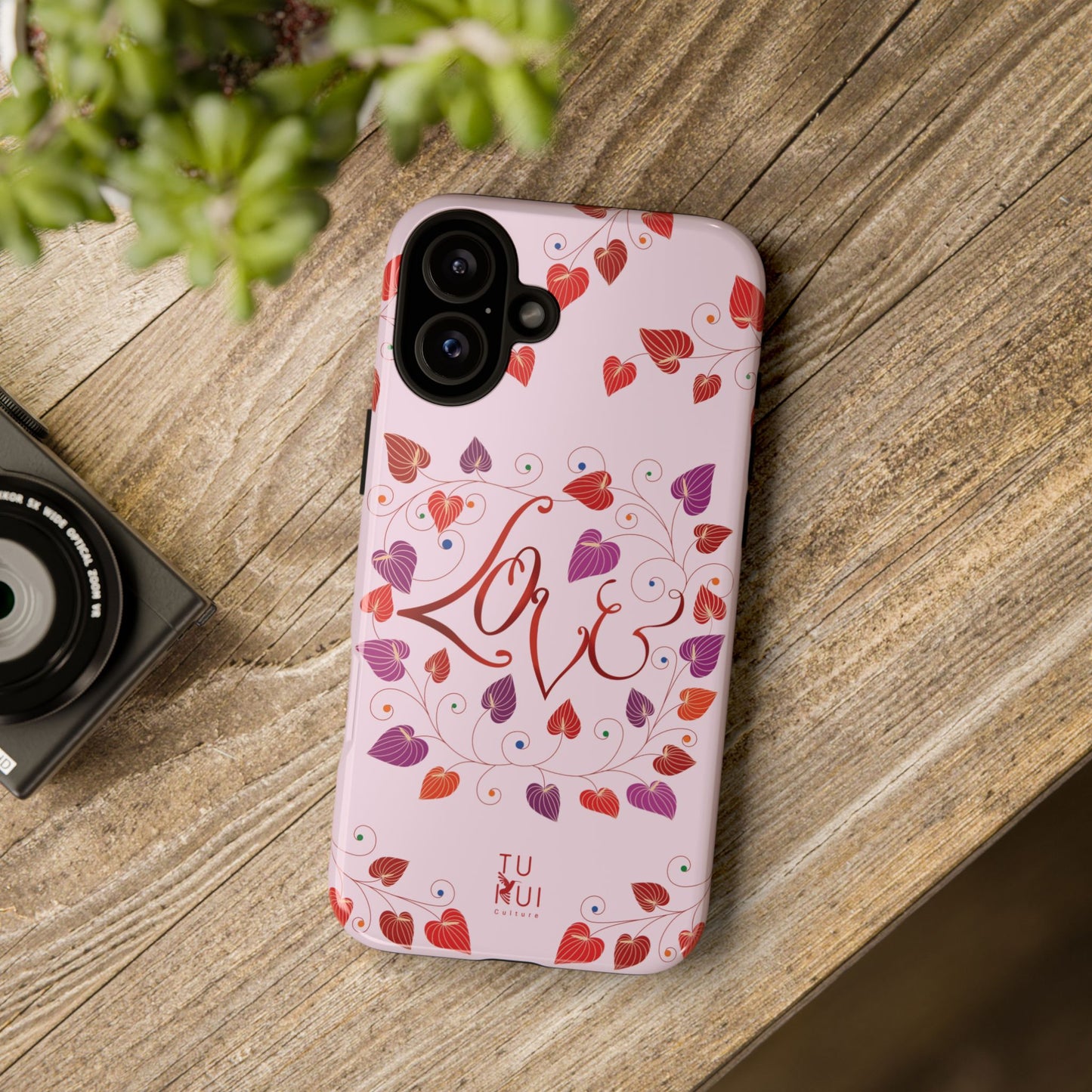 Phone Case - 'Love' Lettering Illustration
