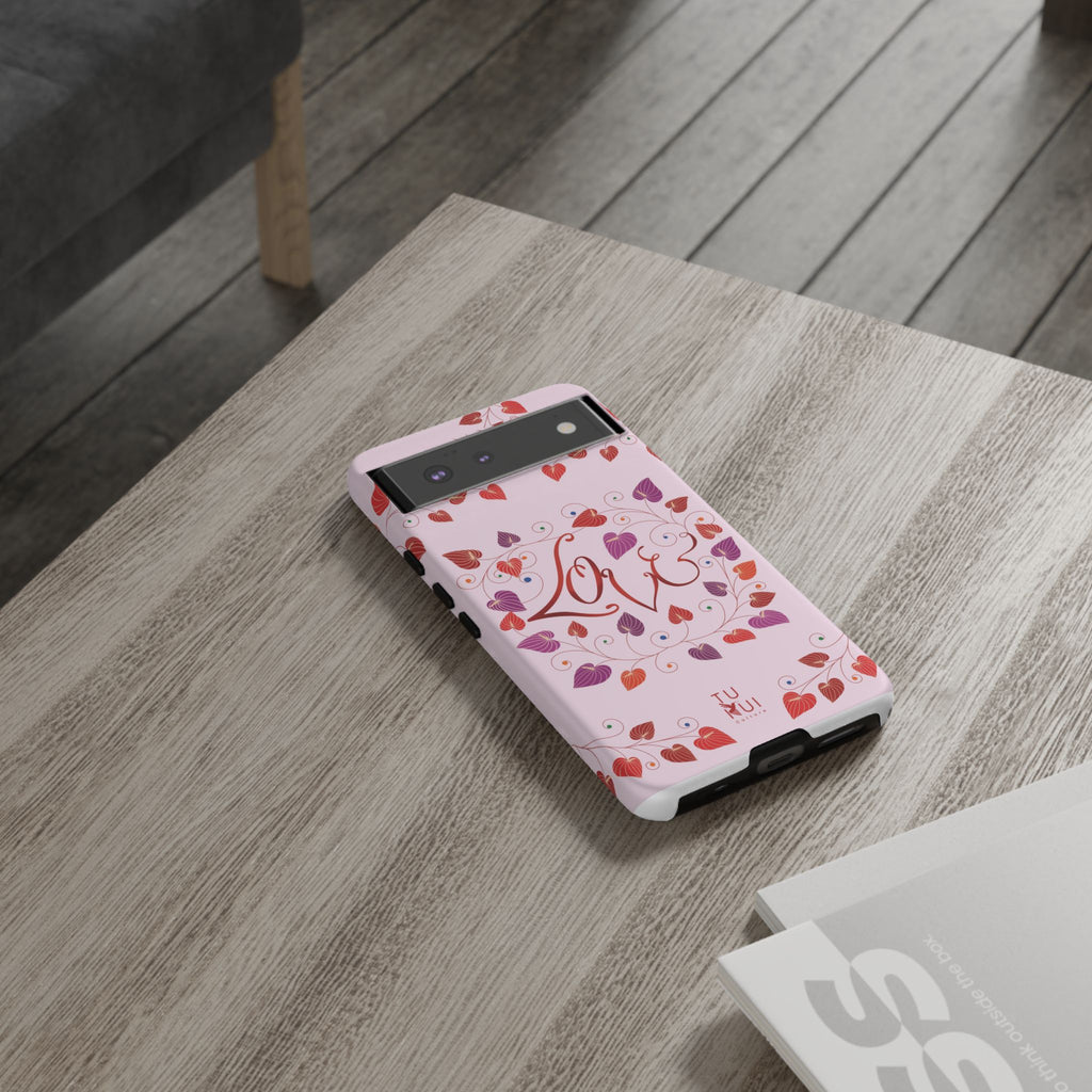 Phone Case - 'Love' Lettering Illustration