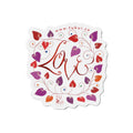 Love Floral Die-Cut Magnet — Heart Vine Refrigerator Sticker (Valentine Gift)
