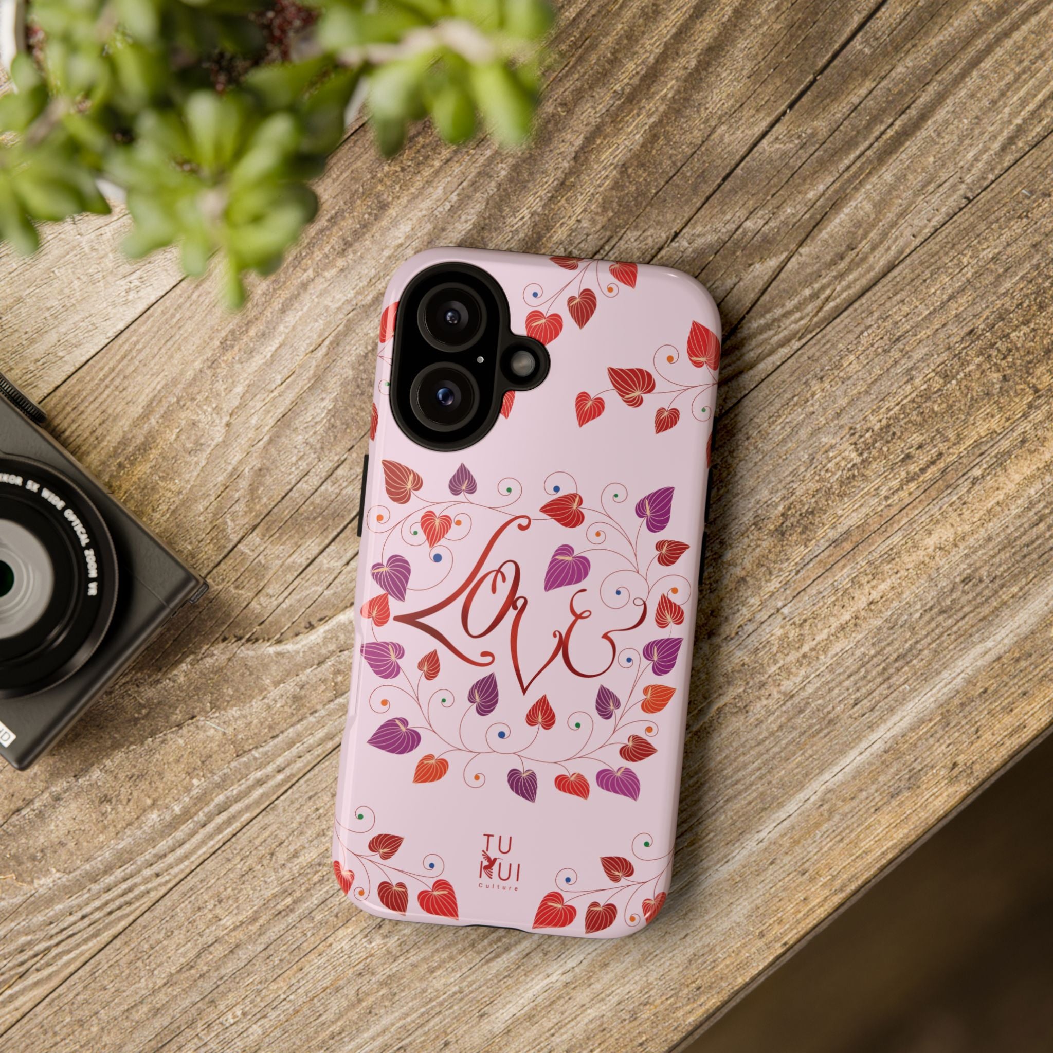 Phone Case - 'Love' Lettering Illustration
