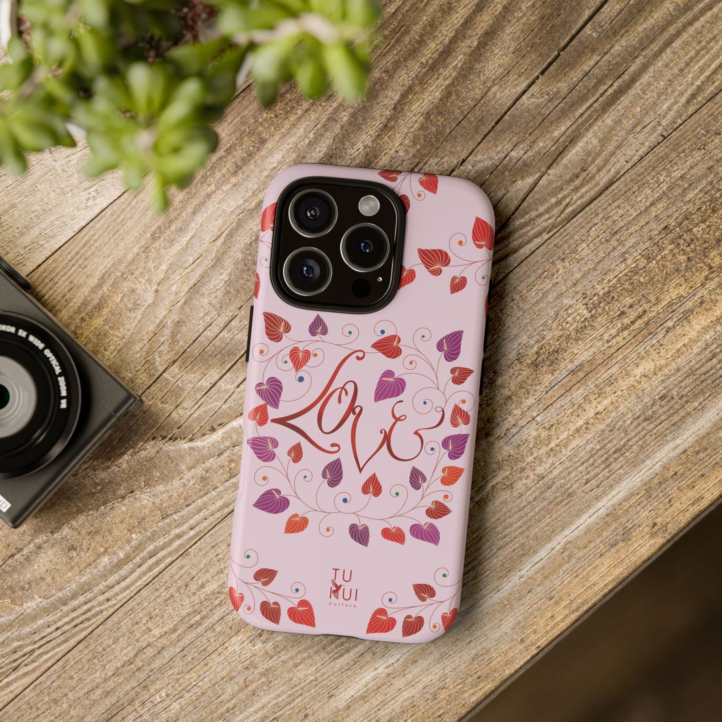 Phone Case - 'Love' Lettering Illustration