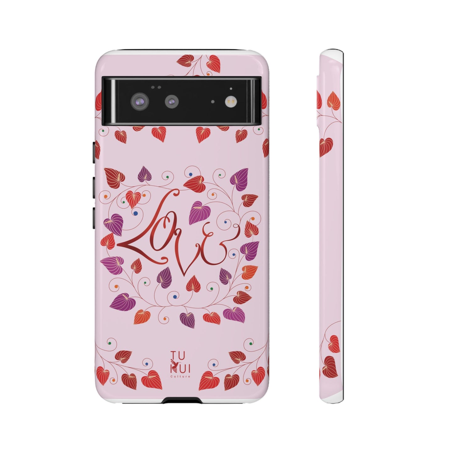 Phone Case - 'Love' Lettering Illustration