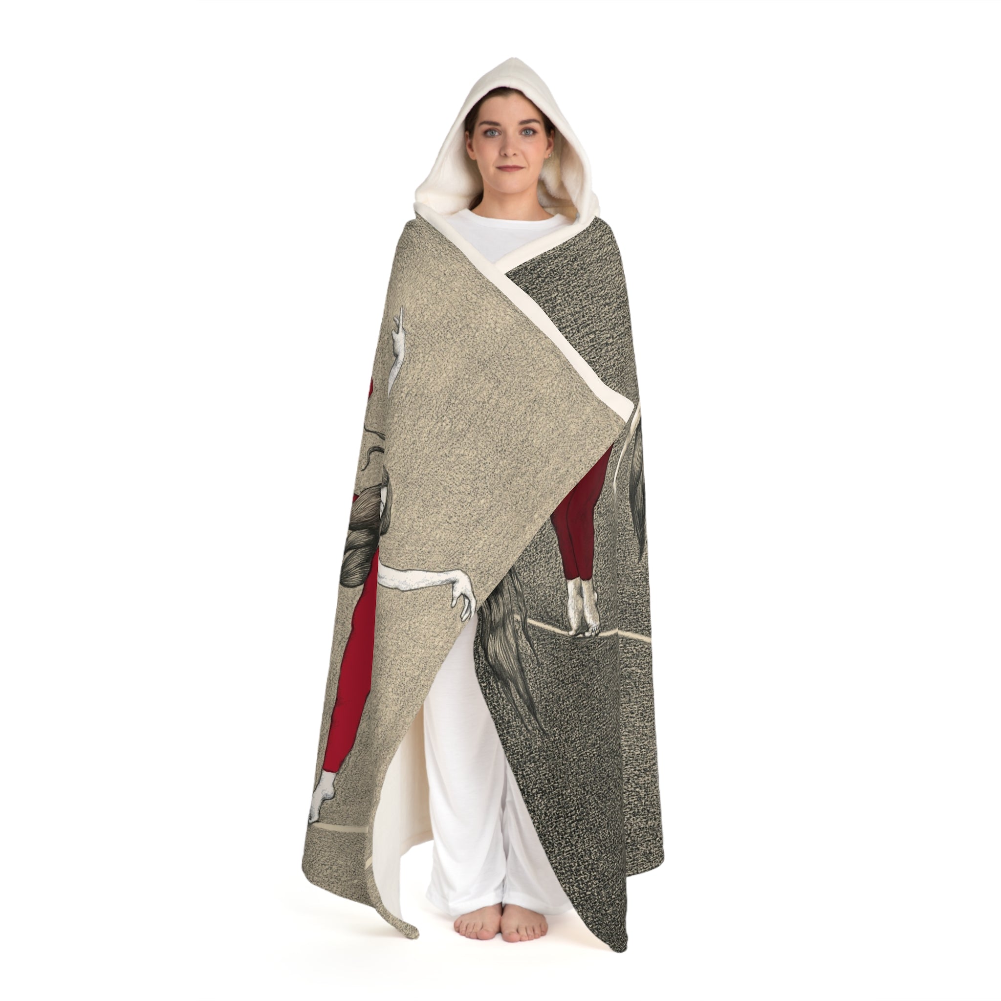 Hooded Sherpa Blanket - Balance