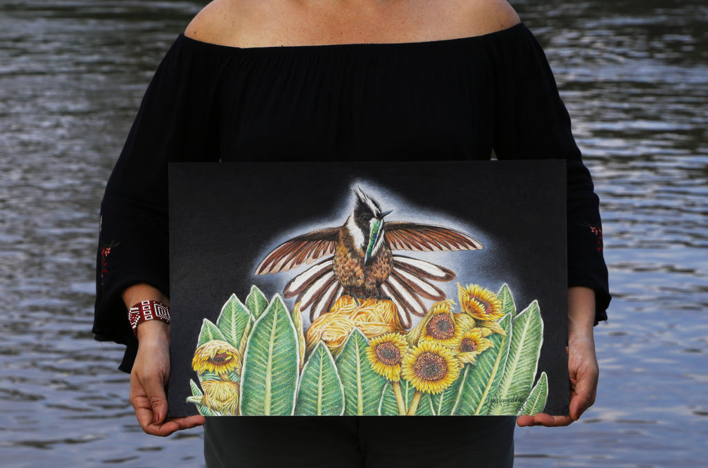 Hummingbird Guardian of the Páramo – Original Artwork