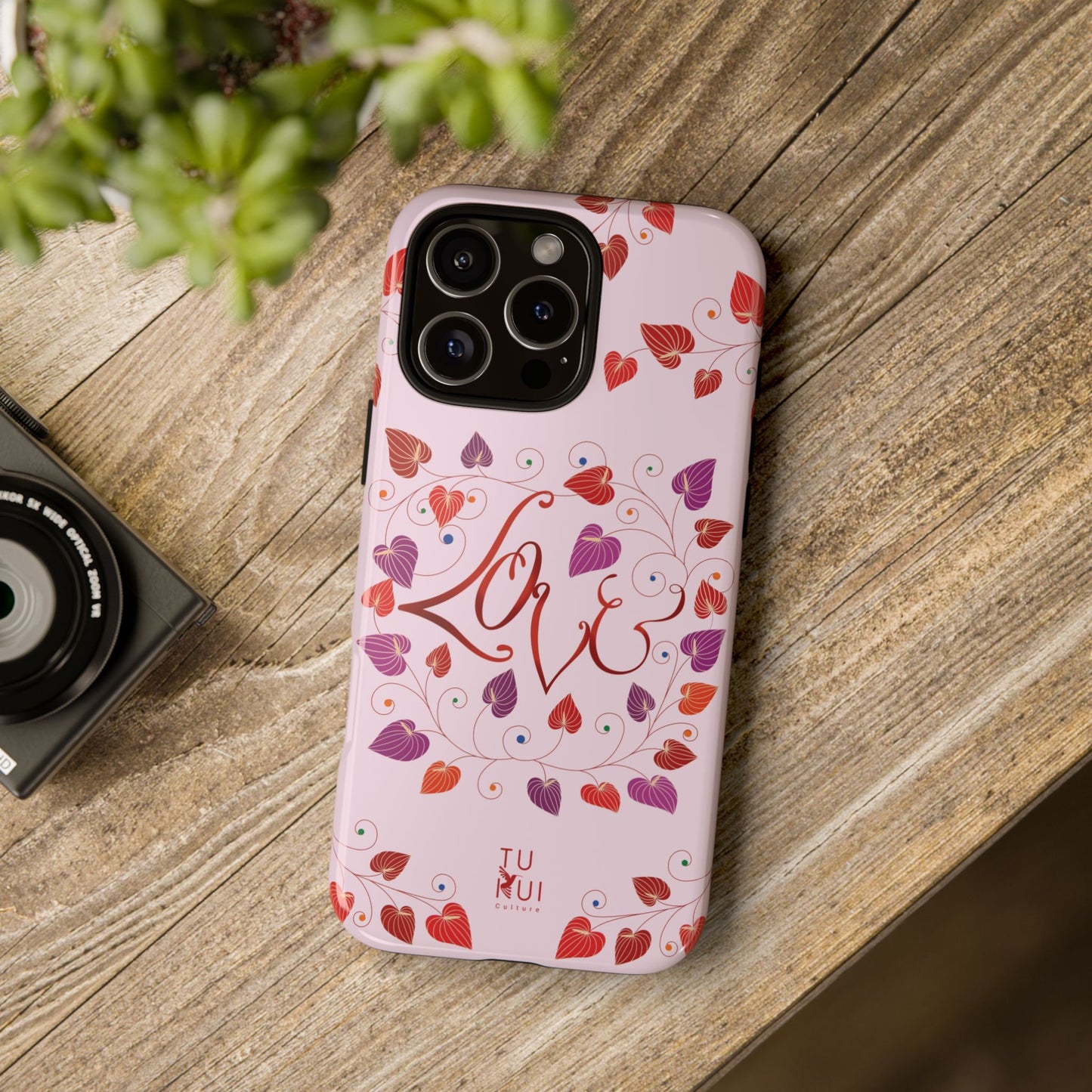Phone Case - 'Love' Lettering Illustration
