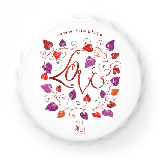 "Love" Bottle Opener — Floral Beer Cap Opener